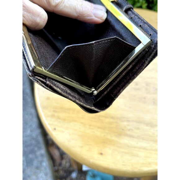 Authentic Louis Vuitton Damier Ebene Bifold Snap Wallet Porte Monnaie Bi… - Picture 14 of 16
